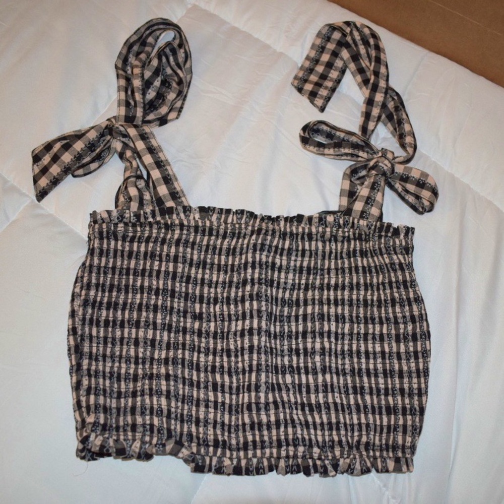 Gingham Crop Top